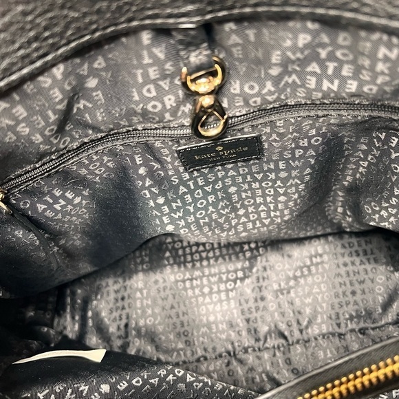 KATE SPADE Charles Street Reis Black Satchel Tote Shoulder Bag - Picture 13 of 17